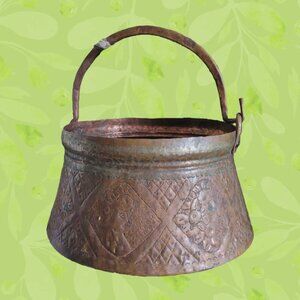 Copper Hammam Bucket